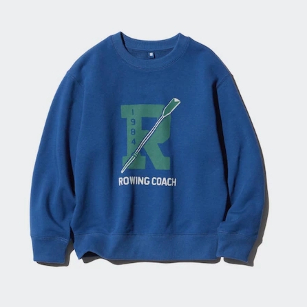3/$20🌟Uniqlo Kids Rowing Coach Crewneck Ultra Stretch Sweatshirt Size 150 11/12